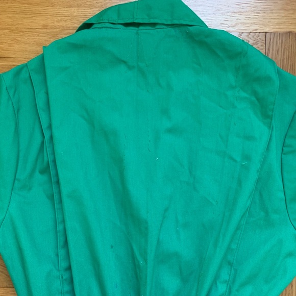Vintage 60s green coveralls mechanic utility M/L - Picture 7 of 8
